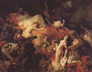 Eugene Delacroix La Mort de Sardanapale (mk32) oil on canvas